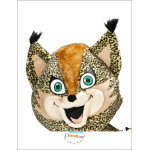 Cute Happy Leopard Mascot Costume