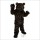 Long Hair Black Bear Cartoon Mascot Costume