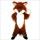 Long Hairy Fox Cartoon Mascot Costume