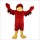 Long Hairy Red Eagle Cartoon Mascot Costume