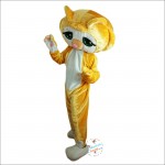 Lovely Yellow Cat Cartoon Mascot Costume