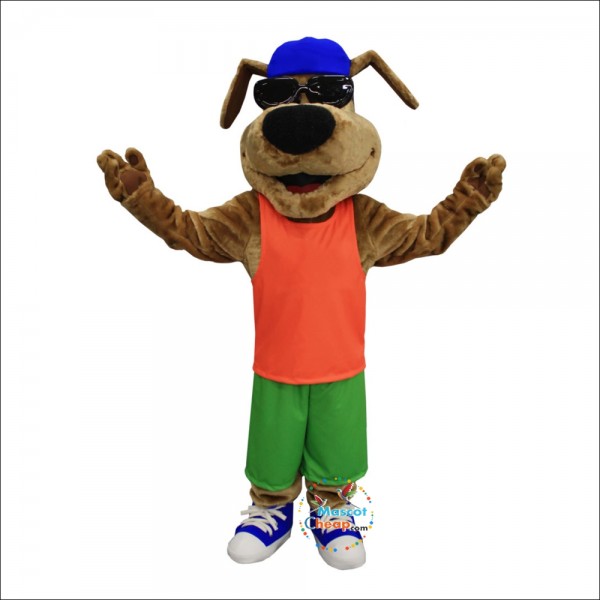 Lucky Glasses Dog Mascot Costume