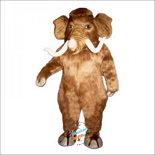 Mammoth with Long Tusks Mascot Costume