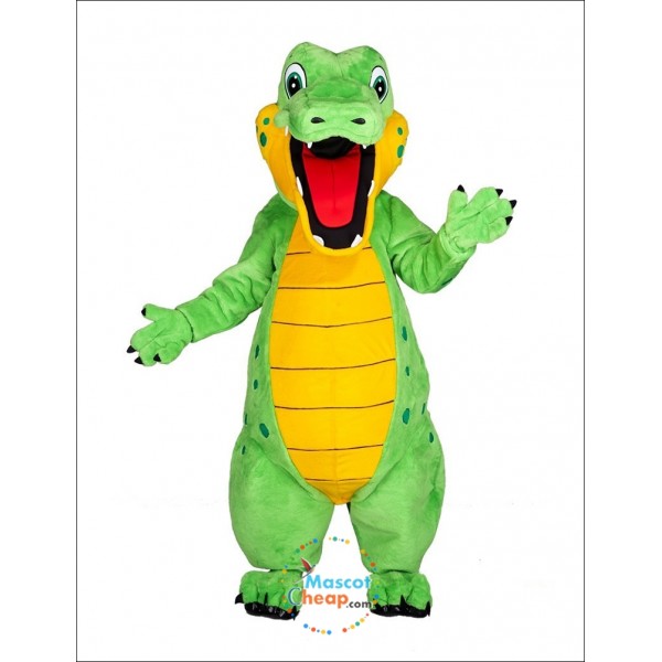 New Green Alligator Mascot Costume