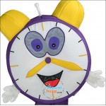 Clock Mascot Costume wakes up