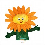 Sunflower Mascot Costume