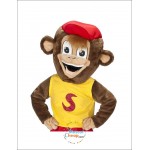 Cute Happy Monkey Mascot Costume