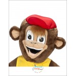 Cute Happy Monkey Mascot Costume