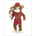 Happy Monkey Mascot Costume