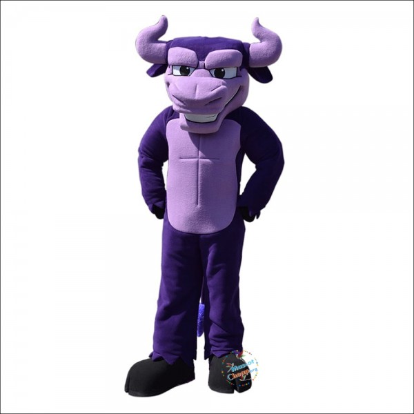 Monta Vista Hs Purple Bull Mascot Costume