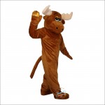Moose Elk Wapiti Deer Cartoon Mascot Costume