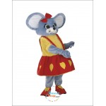 Gray Mouse Mascot Costume