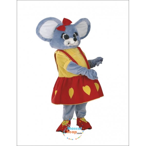 Gray Mouse Mascot Costume