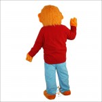 Mr. Orange Bear Mascot Costume