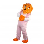 Ms. Orange Bear Mascot Costume
