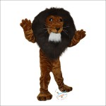 Muscle Lion Cartoon Mascot Costume