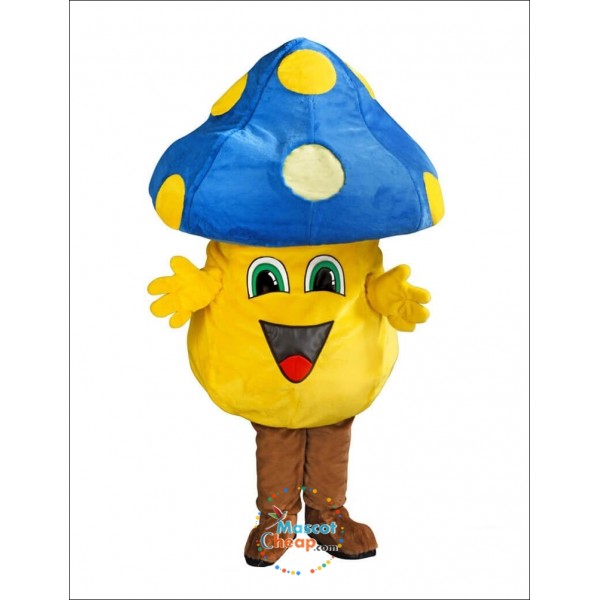 Cute Happy Mushroom Mascot Costume