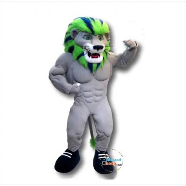 College Power Lion Mascot Costume