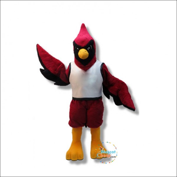 College Red Bird Mascot Costume