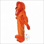 Orange Lion Mascot Costume