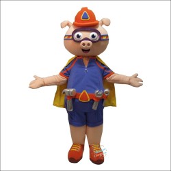 Out Of The Blue Alpha Pig Mascot Costume