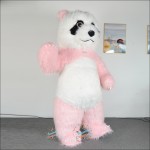 Panda Pink Inflatable Mascot Costume