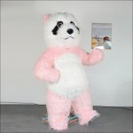 Panda Pink Inflatable Mascot Costume