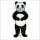Pandora Panda Mascot Costume