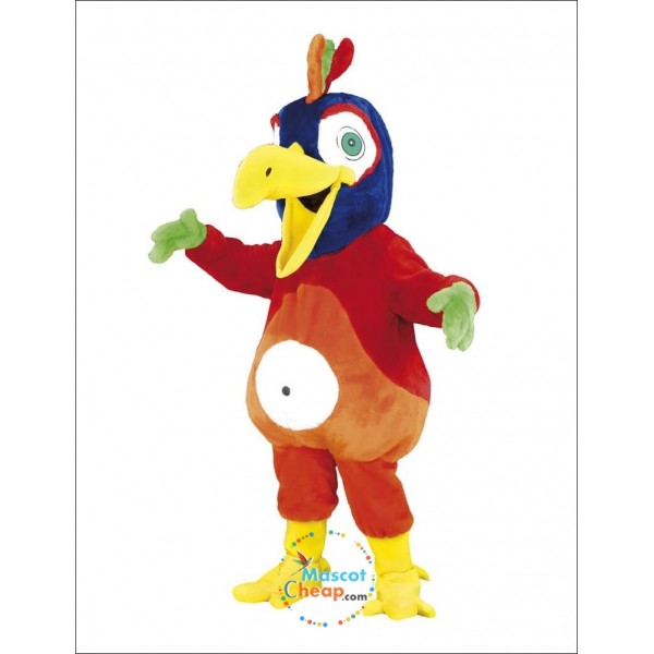 Cute Happy Parrot Mascot Costume