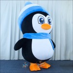 Penguin Blue Inflatable Mascot Costume