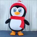 Penguin Red Inflatable Mascot Costume