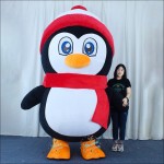 Penguin Red Inflatable Mascot Costume