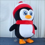 Penguin Red Inflatable Mascot Costume