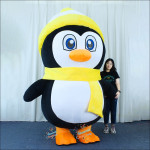 Penguin Yellow Inflatable Mascot Costume