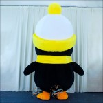 Penguin Yellow Inflatable Mascot Costume