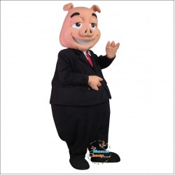 Pie Man Pig Mascot Costume