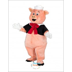 Cute Friendly Pig Mascot Costume
