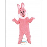 Pink Bunny Mascot Costume