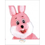 Pink Bunny Mascot Costume