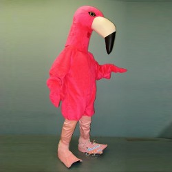 Pink Flamingo Mascot Costume