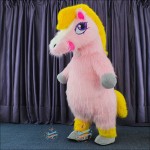 Pink Horse Inflatable Mascot Costume