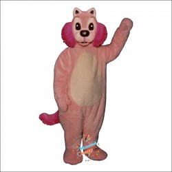 Pink Mink Mascot Costume