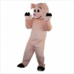 Pink Pig Mascot Costume