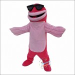 Pink shark Dolphin Mascot Costume