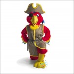 Pirate Parrot Mascot Costume