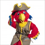 Pirate Parrot Mascot Costume