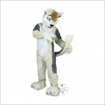 Plush Handsome Dog Mascot Costume