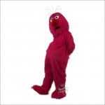 Plush Red Monster Mascot Costume