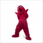 Plush Red Monster Mascot Costume