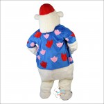 Polar Bear Cartoon Mascot Costume